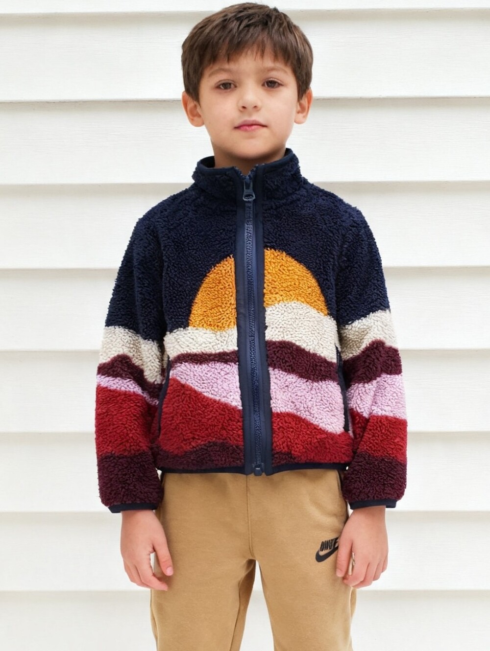 Faherty Kids Sherpa Full-Zip Jacket Size 2T